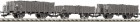 521209  Fleischmann Set of 3 Gondola cars with coal load